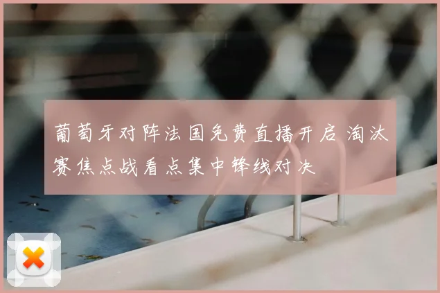 葡萄牙对阵法国免费直播开启 淘汰赛焦点战看点集中锋线对决